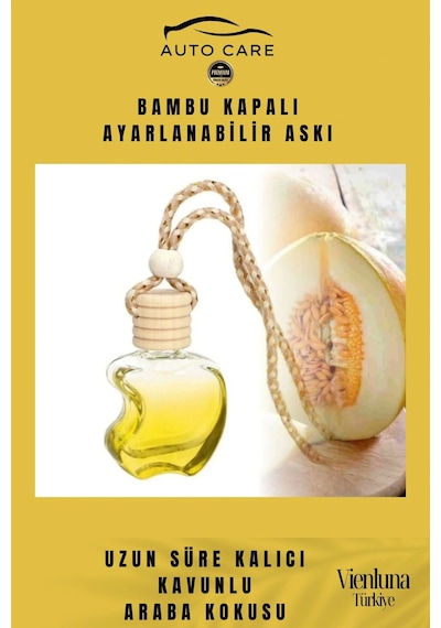 Özel Üretim Uzun Süreli Kalıcı Hava Ferahlatıcı Dikiz Aynası Askılı 8ml Araç Içi Kavun Oto Kokusu
