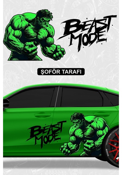 Hulk Beast Mode Yan Gövde Kaplama Seti Şoför - 864812286