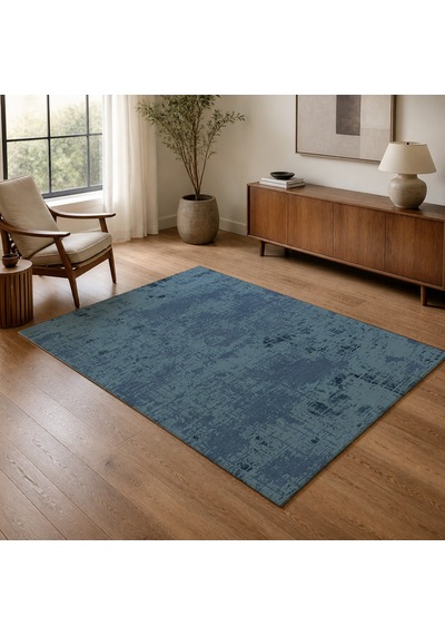 Kartela Halı Alea Halı Jüt Taban Dokuma Halı Mavi - 180 X 270 Cm
