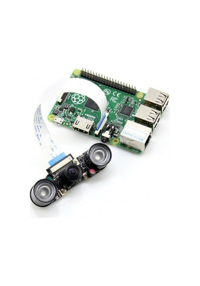 Raspberry Pi Kamera - Balık Gözü Lens + Kızılötesi Led Modülü H