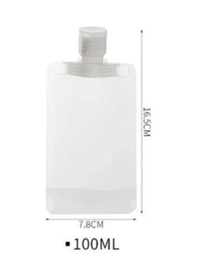 3 Adet 100ml Krem Şampuan Kabı Tekrar Kullanılabilir Set