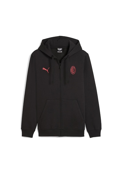 Puma Ac Milan Ftblessentials Full-zip Hooded Erkek Siyah Futbol Eşofman Üstü 78283204