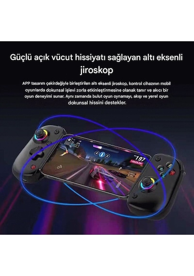 Bsp D8 Pro Apple Uyumlu iOS-android Akıllı Telefon Tablet Mobil Telefon Tutucu Joystick Gamepad