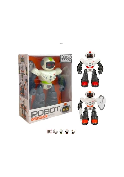 Robot 360 Derece Dönen Aksesuarlı Sesli Işıklı Pilli 3+