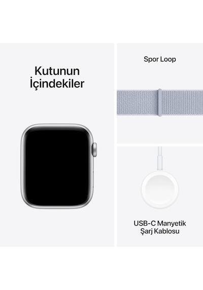 Apple Watch SE GPS 44 MM Alüminyum Kasa Spor Loop Akıllı Saat (Apple Türkiye Garantili)