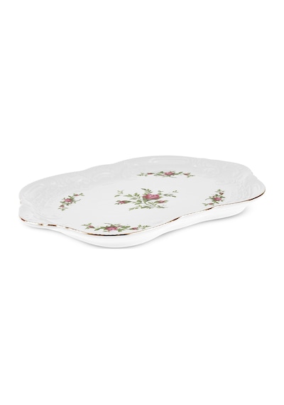 Karaca Vintage Rose Kayık Tabak 30 Cm Çok Renkli