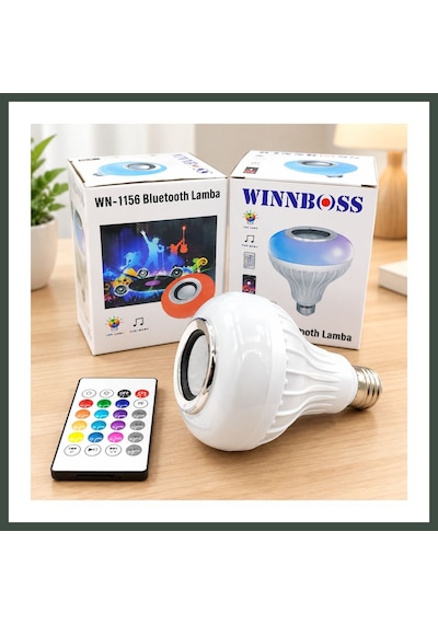 Bezos Bluetooth'lu Hoparlörlü Led Ampul Nhr Standart