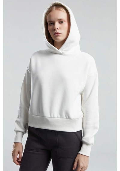 Kadın Beyaz Sweatshirt Whıte