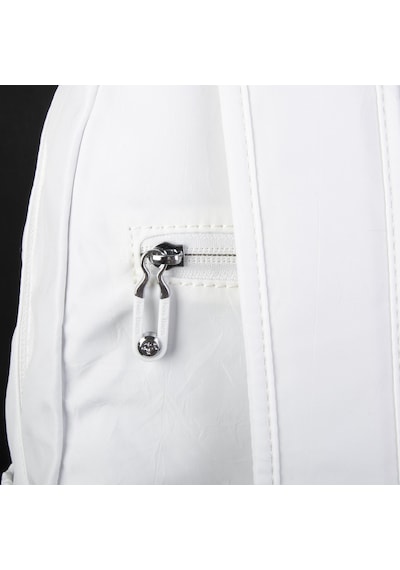 Nas Bag Büyük Boy Unisex Hafif Ve Su Geçirmez Çok Gözlü Sırt Çantası Beyaz