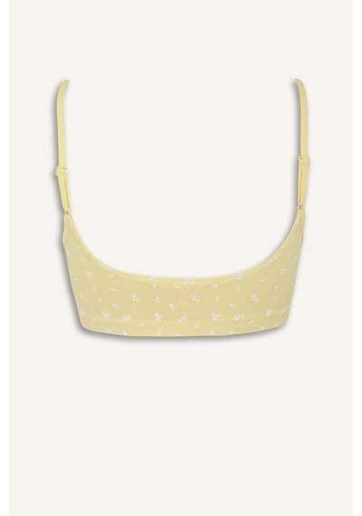 Defacto Kadın 2li Takım Desenli Seamles Kumaş Bralet Külot-fall İn Love E6601ax25smyl118 Sarı