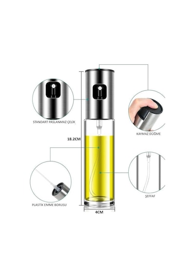 Cam Sprey Yağdanlık 100 Ml