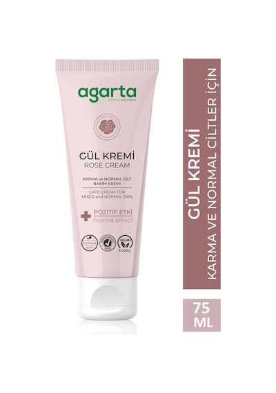 Agarta Doğal Gül Aromalı Nemlendirici El Ve Vücut Bakım Kremi 75 ML