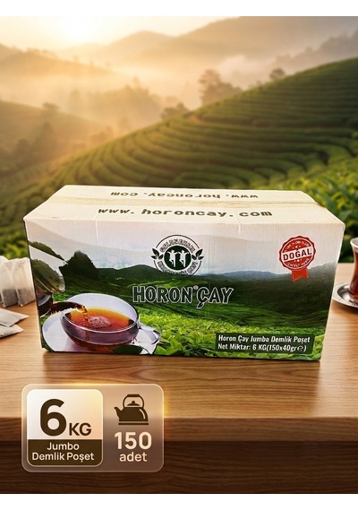 Horon Çay 6 Kg Jumbo Demlik Poşet 40 G