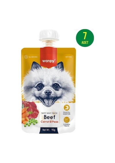 Wanpy Sığır Havuç Köpek Et Ezmesi 90 Gr X 7