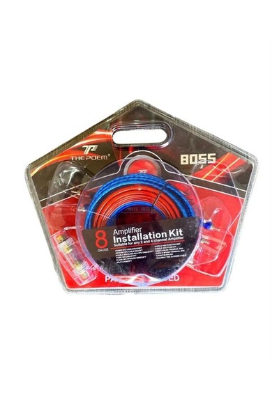 Oto Amfi Kablosu Set 8 Ga 5 Metre Boss Amfi Kablo Seti