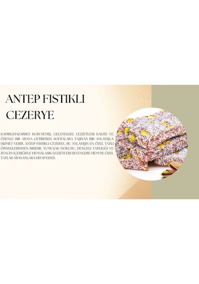 Kadirlihazarbey Antep Fıstıklı Cezerye 300 Gr