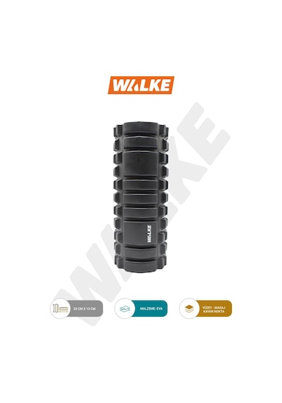 Walke Yüksek Yoğunlukta Orta Sert Deluxe Foam Roller Masaj Köpüğü Pilates Masaj Rulosu