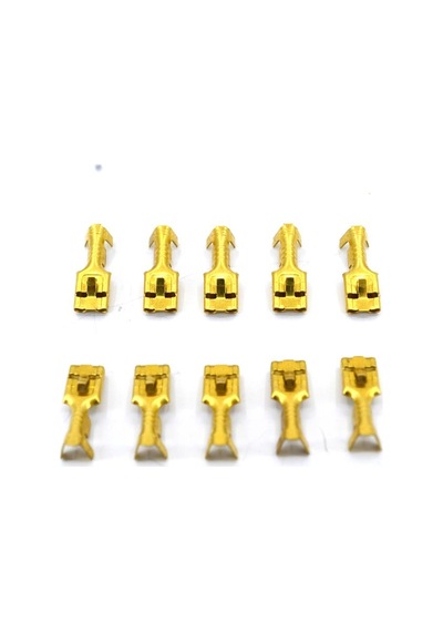 4.8mm Dişi Fiş Pirinç Terminal Kablo Ucu 10 Adet