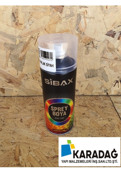 Sibax Sprey Boya Siyah Parlak
