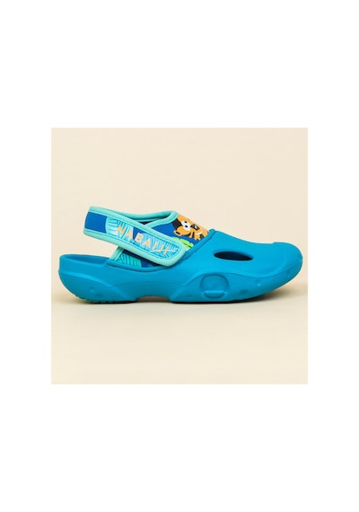 Decathlon Çocuk Havuz Sandaleti - Mavi/kaplan Baskılı - Clog 500 Mavi