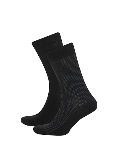 Defacto Erkek Dikişsiz Ultra Soft 2li Bambu Premium Uzun Çorap D3777axnsbk26 Siyah-bk26