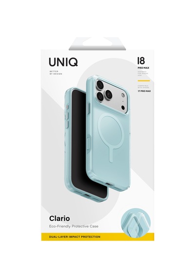 Apple iPhone Uyumlu 18 Pro Max Kılıf Clario Doğaya Duyarlı Geridönüştürülmüş 4 Metreden Düşmeye Dayanıklı Kapak Açık Yeşil