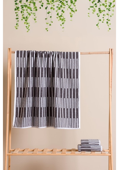 Piano %100 Pamuk Jakarlı Mutfak Ve El Havlusu 30x50 Cm Antrasit