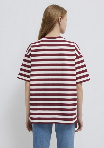 Mavi - Snoopy Baskılı Bordo Tişört 1614057-91577 Bordo