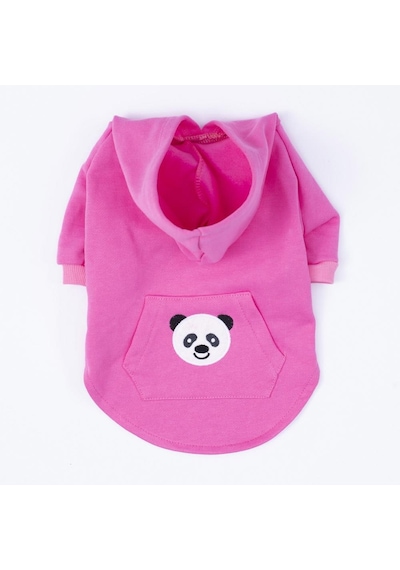 Pettrend Panda Kanguru Cepli Kedi-Köpek Hoodie- Sweatshirt