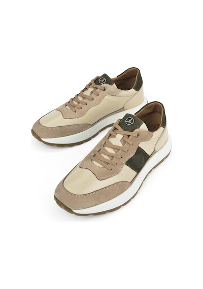 Ziya, Erkek Hakiki Deri Sneaker 1531037z2417 Bej 1531037z2417 340 Bej