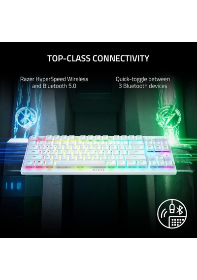 Deathstalker V2 Pro Tkl Ckicky - Kablosuz Düşük Profilli Rgb Tenkeyless Optik Klavye Uzun Pil Ömrü, İnce Kasa,