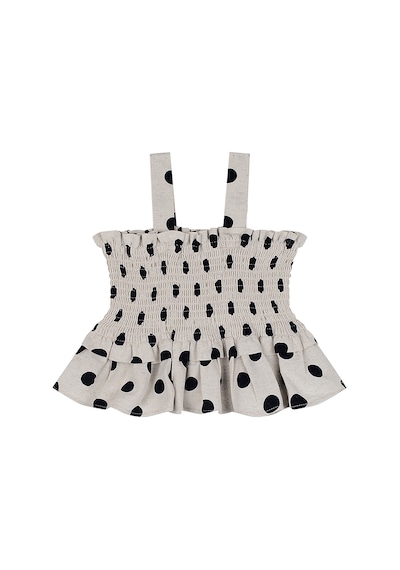 Denokids Lacivert Fırfırlı Bluz Şort Set