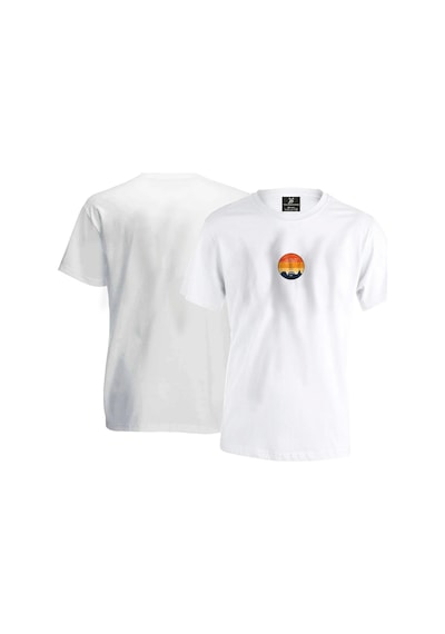 Sunset Travel Unisex T-shirt - Beyaz