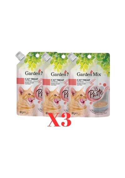 Garden Mix Tavuk Ve Karidesli Ezme Kedi Ödülü 80 Gr X 3 Adet