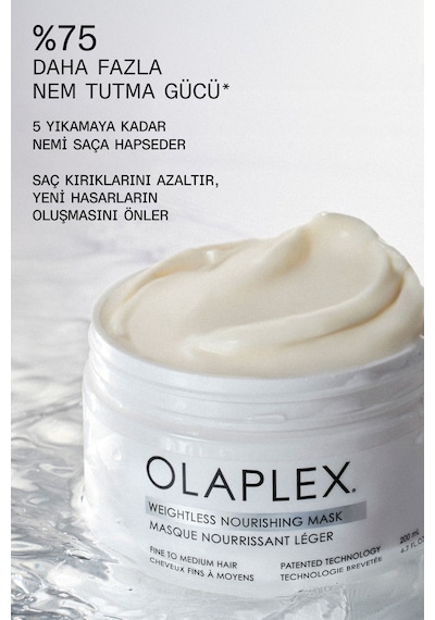 Olaplex Weightless Nourishing Mask - İnce, Orta Telli Saçlar İçin Ağırlık Hissi Bırakmayan Besleyici Maske