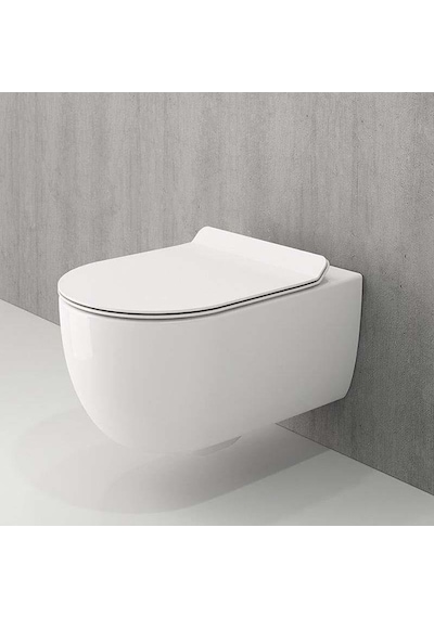Bocchi 1416-001-0128 V-Tondo Rimless Asma Klozet Parlak Beyaz