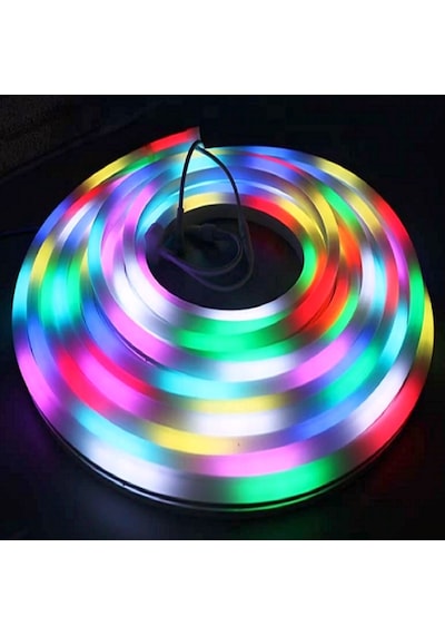 Vıp Profesyonel Cep Kontrol Kumandalı Ip65 Neon Hortum Led Işık 5 Metre Renkli Led Işık Dıs Mekan Renkli