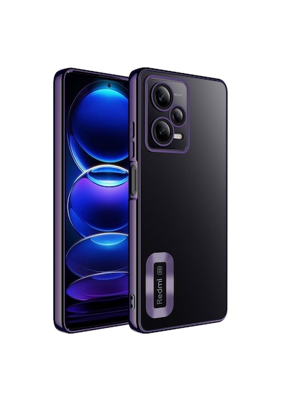 Kilifone - Xiaomi Uyumlu Redmi Note 12 5g - Kılıf Kamera Korumalı Tatlı Sert Omega Kapak - Derin Mor