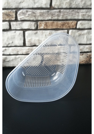 Lavabo Içi Süzgeç- Mini Çöp Kutusu-şeffaf Plastik Şeffaf