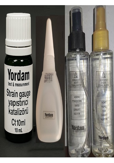Strain Gauge Gerinim Pulu Yapıştırma Seti Solüsyon, Yapıştırıc