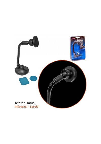 Carub Telefon Tutucu Mıknatıslı Spiralli Vantuzlu Br5901005