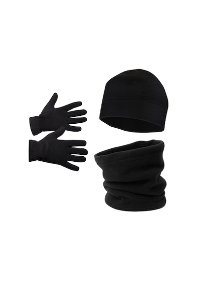 Axe Sportswear Erkek Kışlık Polar Eldiven - Polar Bere - Polar Boyunluk 3'lü Set