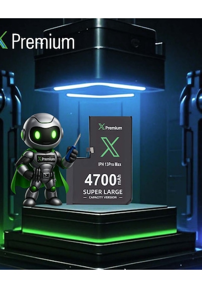 Xpremium Apple Uyumlu iPhone  13 Pro Max Batarya Pil Süper Yüksek Kapasiteli Güçlendirilmiş 4700 Mah