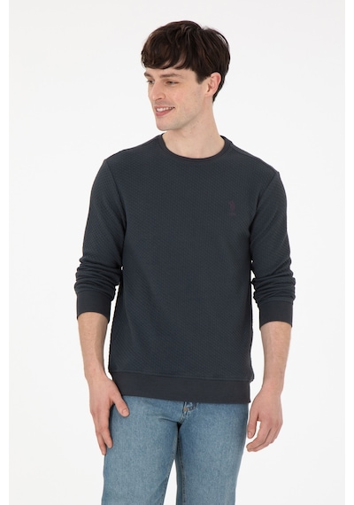 U.S. Polo Assn. Erkek Regular Fit Bisiklet Yaka Antrasit Sweatshirt 50290063-VR006 U.S. Polo Assn. Erkek Regular Fit Bisiklet Yaka Antrasit Sweatshirt 50290063-VR006