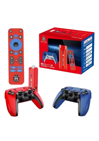 10k Ultra Hd Tv Game Stick - Android Tv 64gb 20.000 Oyunlu Çift Kablosuz Konsol Wifi6, 5g