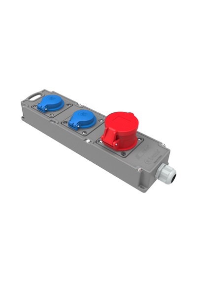 Bemis Cee Tri Box Grup Priz 5/16a. 380v. 1 Ad. +1/16a. 220v.2 Ad.