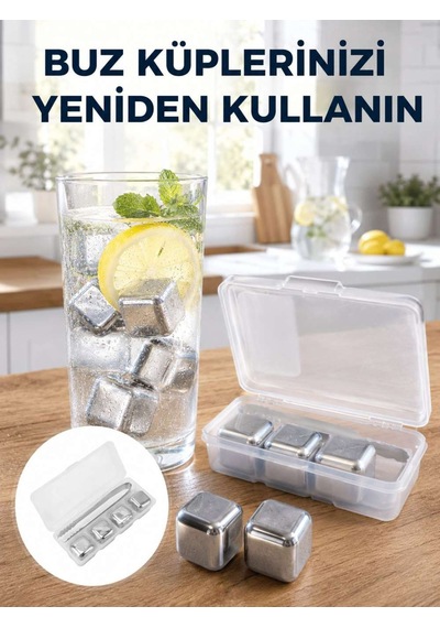 Çevre Dostu Metal Buz Küpü Ve Kullanışlı Klips Seti Yeni Nesil Belirtilmemiş
