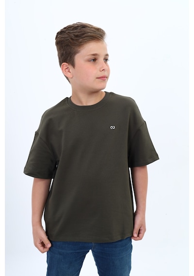 Toontoy Kids Toontoy Erkek Çocuk Pamuklu Bisiklet Yaka Kısa Kollu Düşük Omuz Baskılı Basic Tişört 22978 Haki Toontoy Kids Toontoy Erkek Çocuk Pamuklu Bisiklet Yaka Kısa Kollu Düşük Omuz Baskılı Basic Tişört 22978 Haki