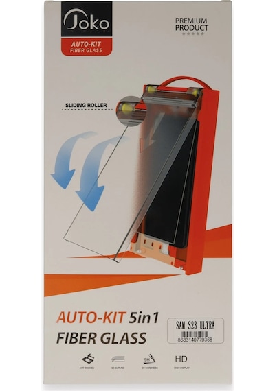 Joko - 83 - Samsung Galaxy Uyumlu S23 Ultra Auit 5in1 Fiber Hayalet Cam - Kmrsfres - Ekran Koruyucu