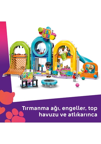 LEGO®  Friends Eğlenceli Kapalı Oyun Parkı Rol Oyunu Seti 42686 - 7 yaş ve üzeri çocuklar için Yaratıcı Oyuncak Yapım Seti (668 P)